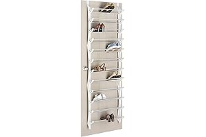 Whitmor Over the Door Shoe Rack: Efficient Footwear Storage for 36 Pairs