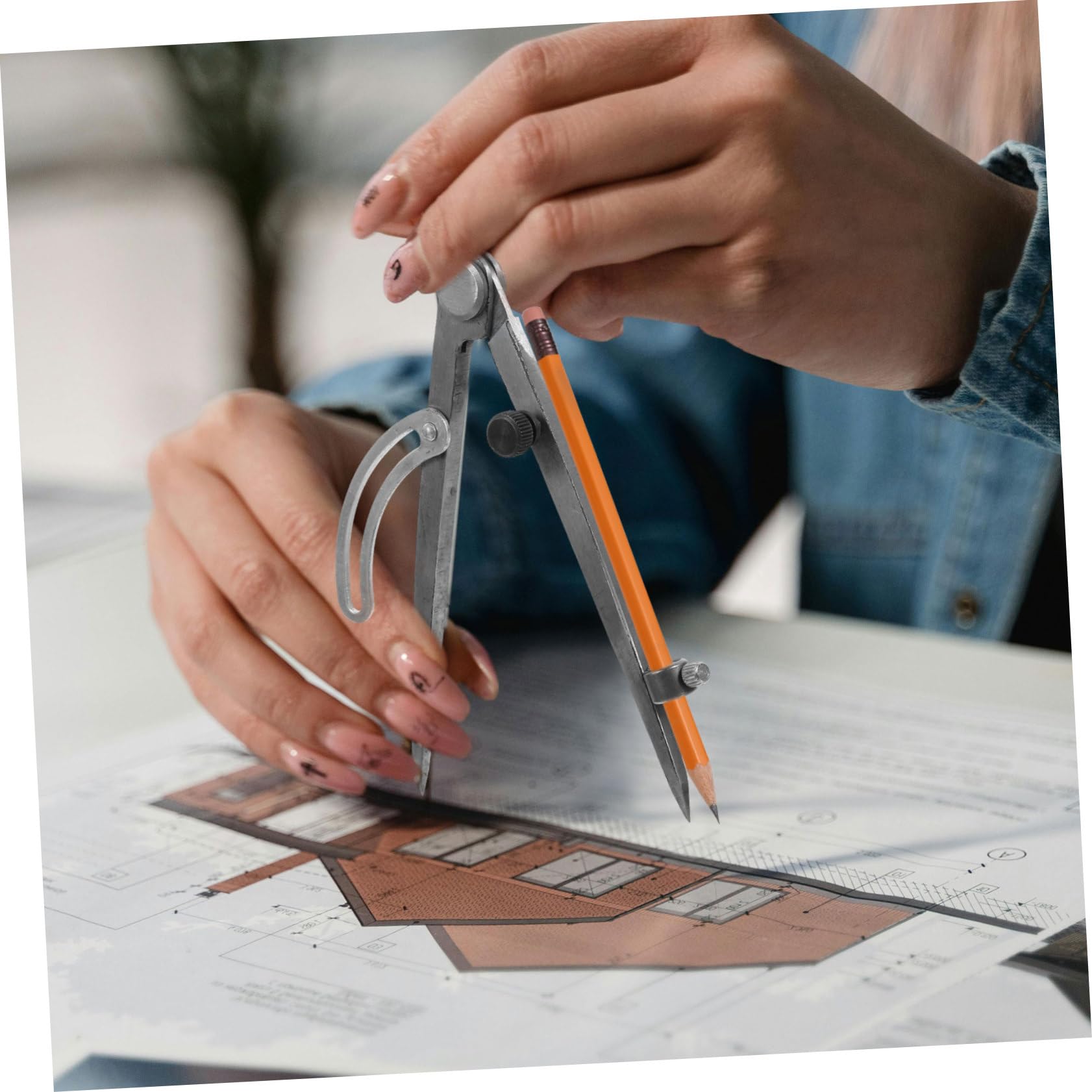 Angoily 3 Pezzi Di Compasso Di Marcatura Da Disegno Compasso Da Disegno Compasso Da Disegno Per Strumento Artistico Righello Circolare Per Lavorazione Del Legno Righello Per