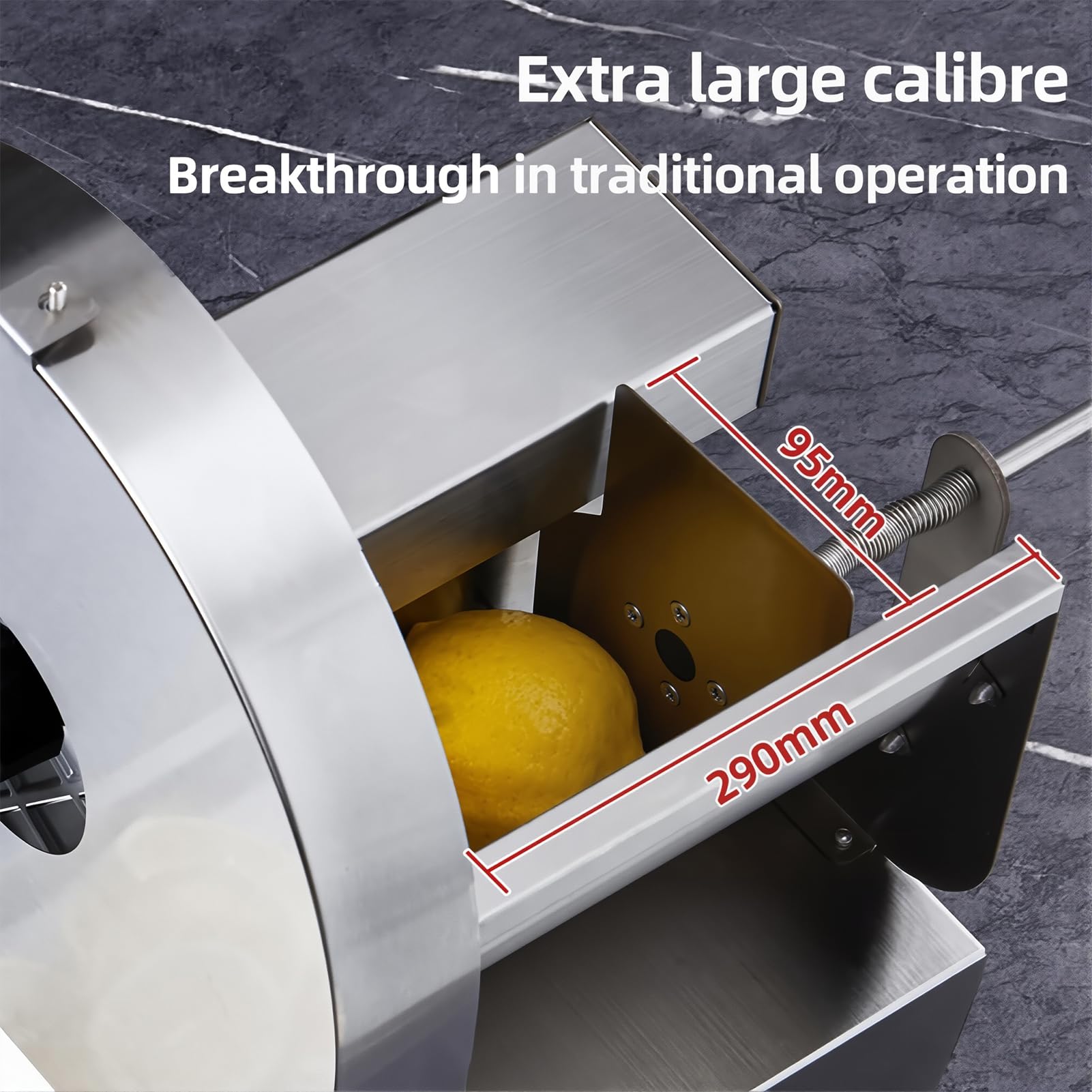 Cortadora eléctrica de verduras, disco de acero inoxidable con grosor ajustable de 0,2 a 8 mm, para restaurantes, cafeterías, uso doméstico, ideal para frutas y verduras