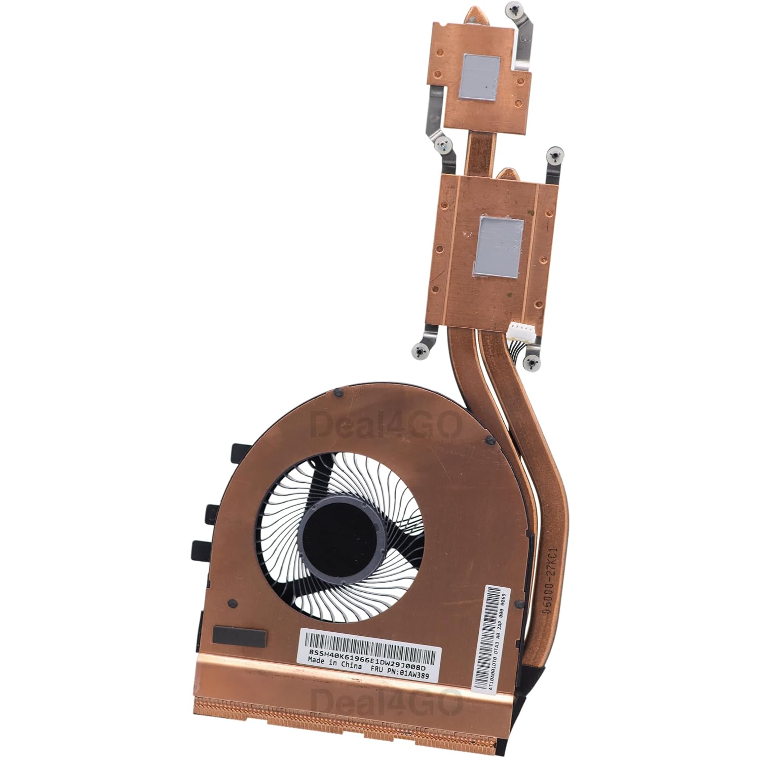 Deal4GO CPU Cooling Fan & Heatsink Thermal Module 01AW389 01AW390 Replacement for Lenovo ThinkPad T460P T470P (DIS)