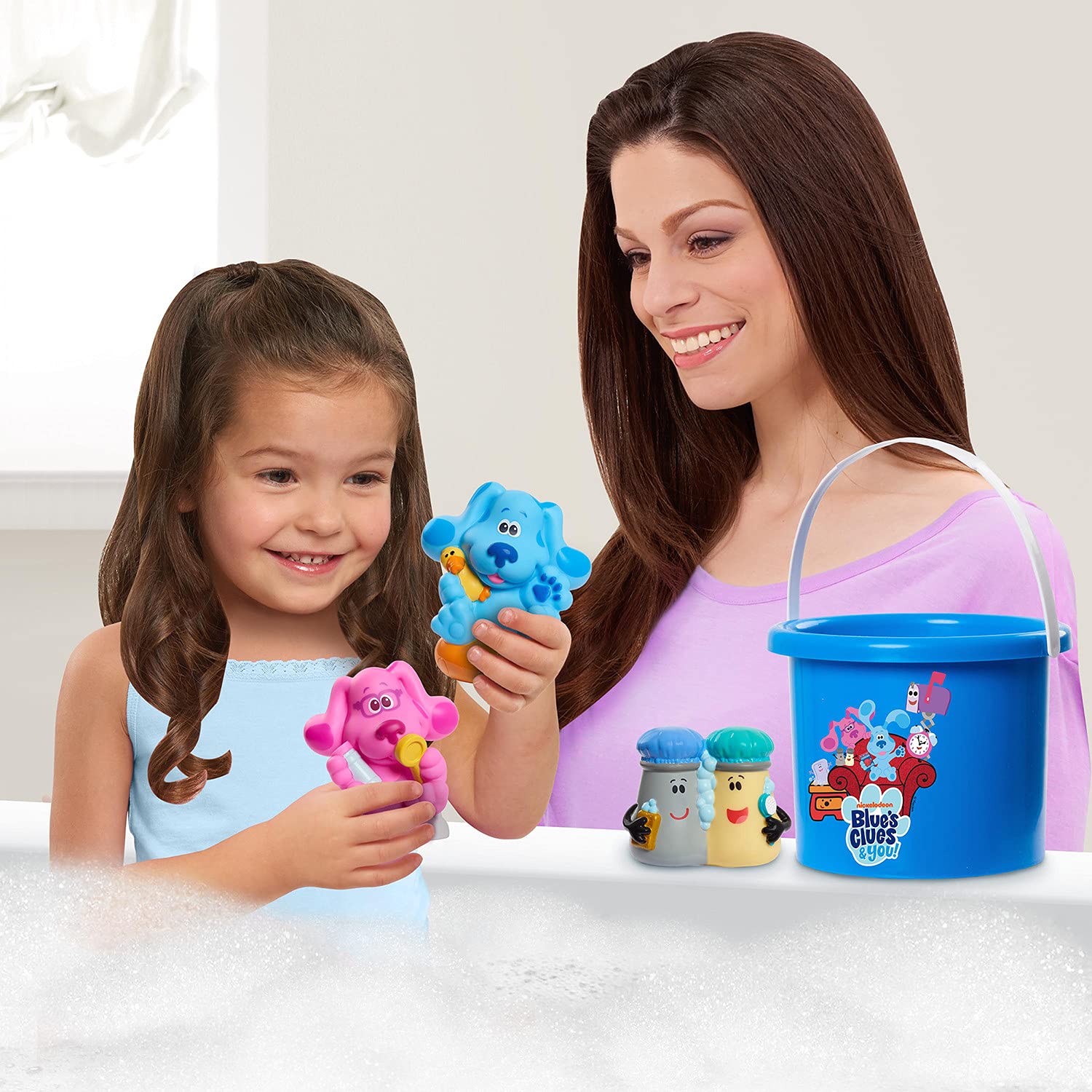 Buy Blue's Clues & You! Bath Bucket 7Piece Set, Includes 3 Water Toys