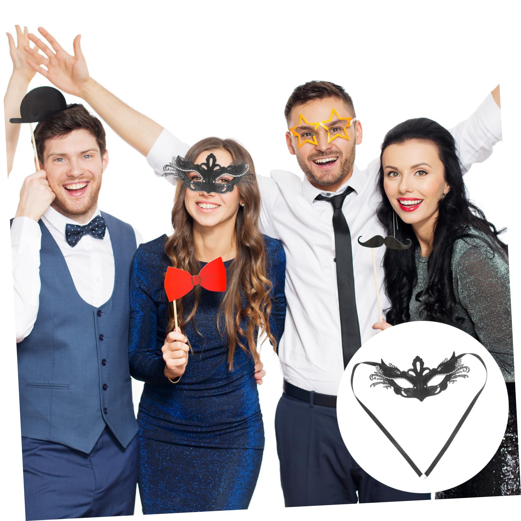 Healeved 5 Pezzi Maschera Metallo e Decorativa Perfetta per Halloween e Cosplay Accessorio Versatile per Cerimonie e Spettacoli