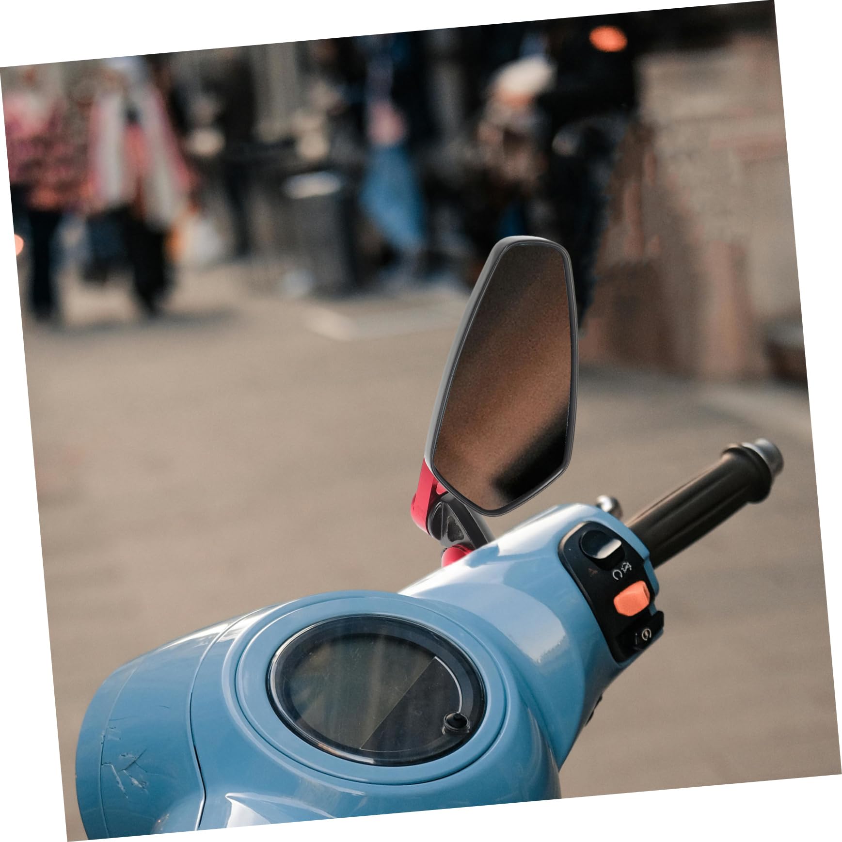 Anneome 1 set Specchietti Retrovisori Regolabili per Specchietto Retrovisore con Vetro Blu per Scooter e Biciclette Sicurezza e Visibilità Migliorata Design Resistente e Affidabile
