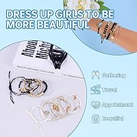 Vista 3 de 12 pulseras para mujer, pulsera de protección, pulsera de amistad, pulsera de ojo de diablo con cuentas, pulsera de moda bohemia multicapa