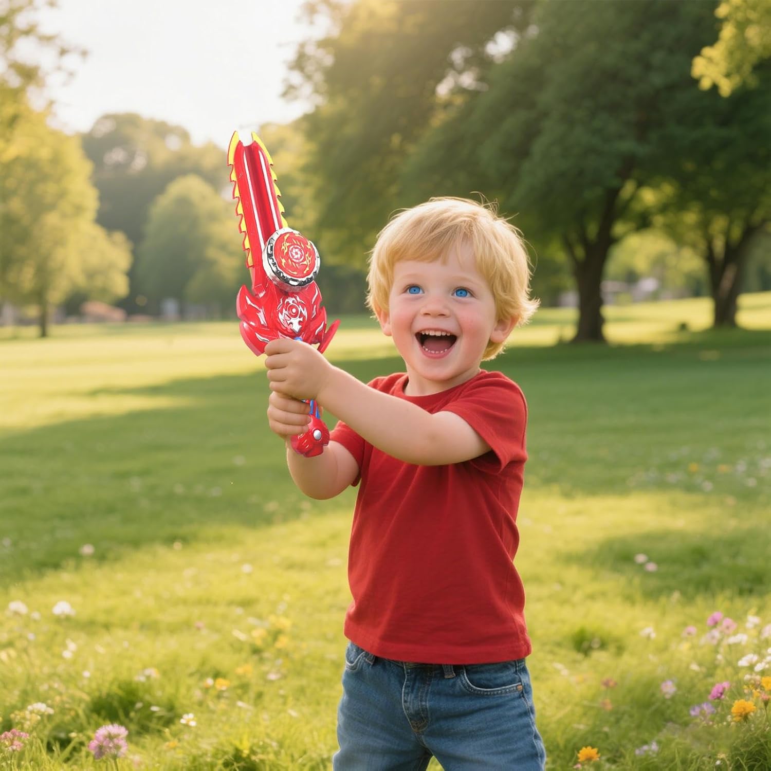 Spin Top Battle - 29x8x3cm Interactive Battle Spin Top | Interactive Spinner Gyroscope | Portable SpinnerTop | Battling Gyro Toy with Sound and Light for Boys Girls Aged 6+, Spinner Gyro Toy