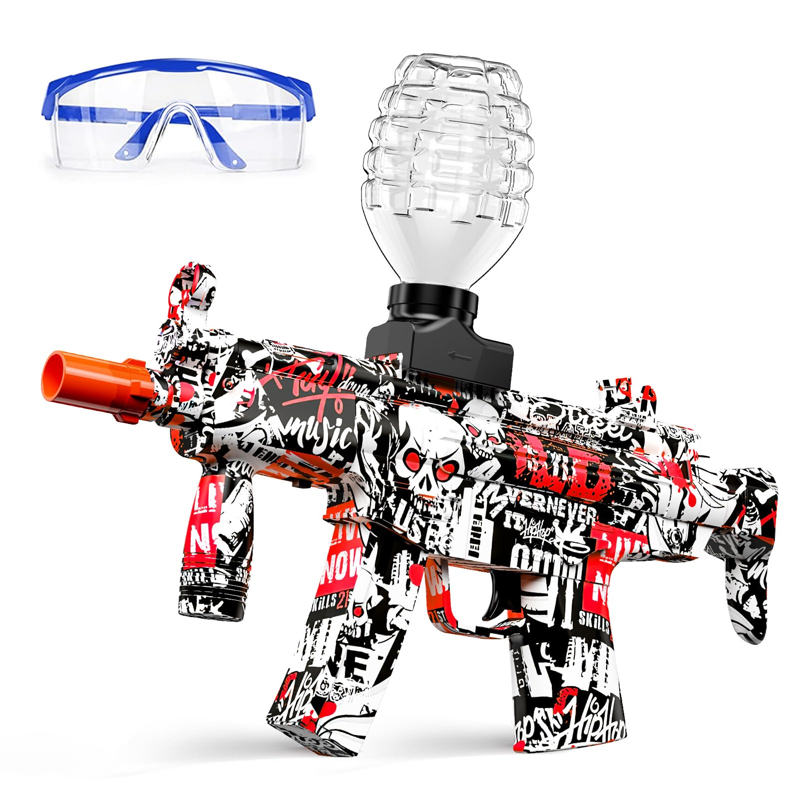 Anstoy Gel Ball Blaster Red – Automatic Orby Gel Gun with High Power Shooting, Ideal for Outdoor Battles, Team Games & Christmas, Birthdays Gifts for