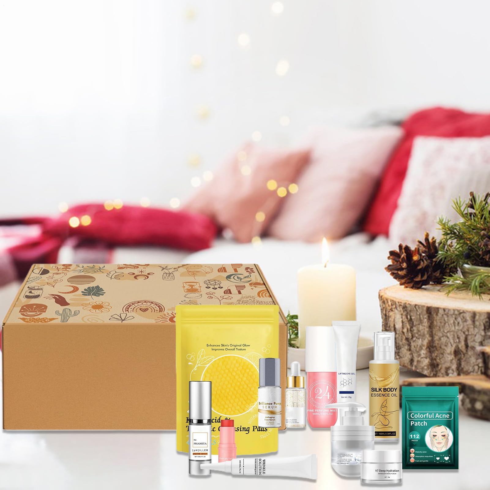 Zestaw do pielęgnacji skóry | Lifting Hydrating Cleansing Face Products | Odżywcze produkty do pielęgnacji skóry twarzy dla kobiet, żony, dziewczyny, mamy, podróży, domu, na przyjęcie urodzinowe