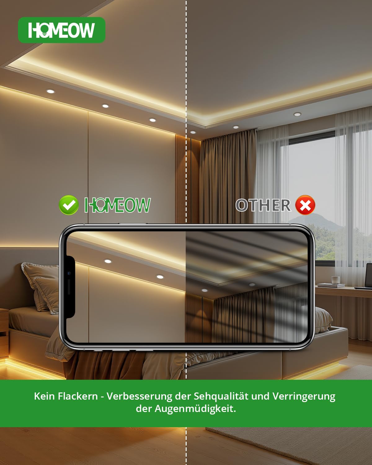 HOMEOW 12er Set LED Einbaustrahler 230V 7W, 700 Lumen Einbaustrahler Flach, Neutralweiß 4000K LED Spot, Durchmesser 118mm, Ausschnitt 95-110mm, IP44 Wasserdicht für Badezimmer Küche Wohnzimmer