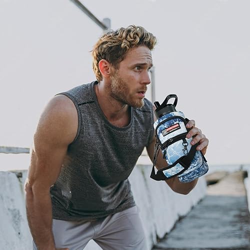 Miniatura 164 de NATURE PIONEOR Water Bottle Holder with Strap,Water Bottle Carrier Bag Sling Sleeve with Adjustable Shoulder Strap & Handle and Large Phone Pocket