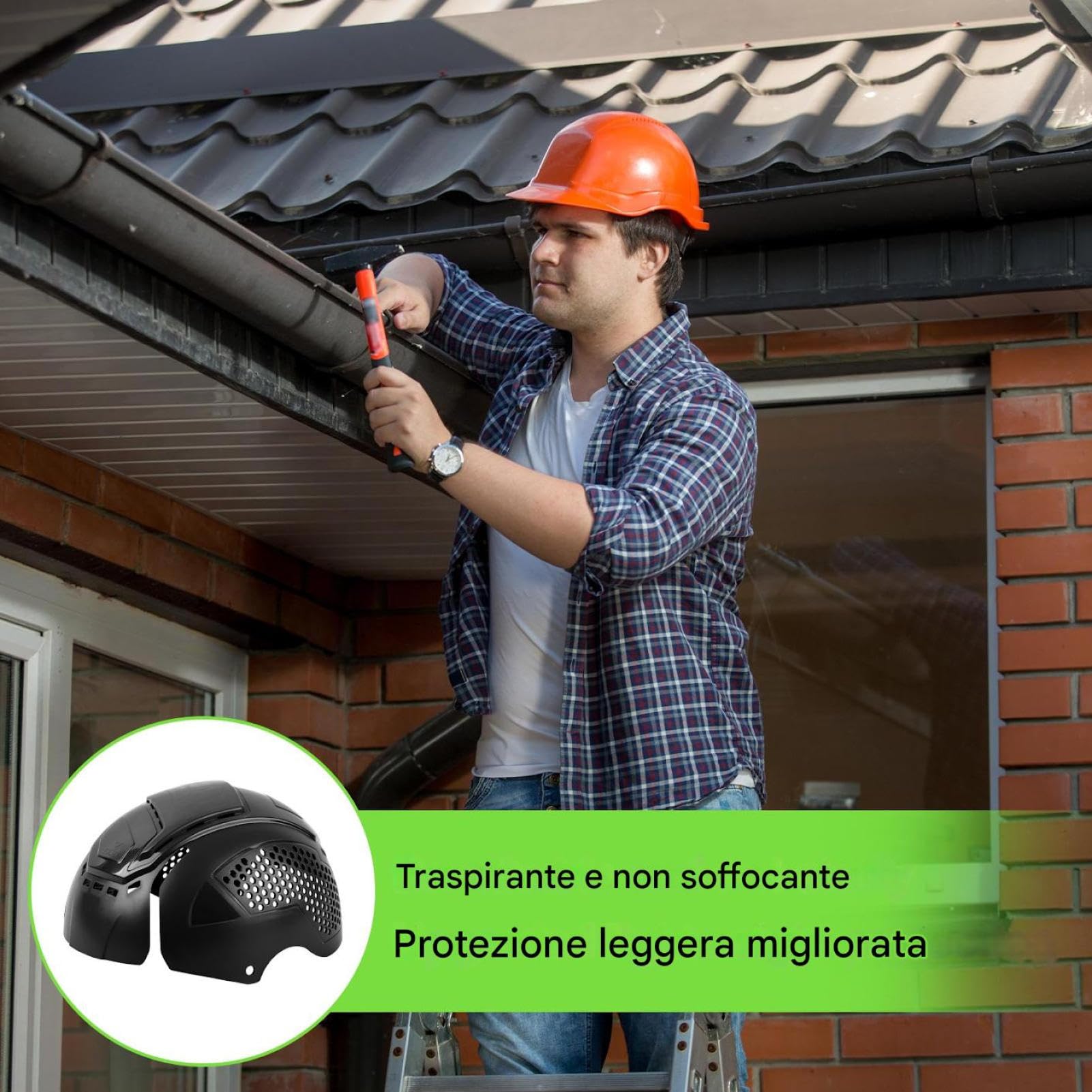 Guscio protettivo del berretto antiurto - Fodera interna ventilata leggera da 150 G, protezione rigida in polietilene per cappelli da baseball | Forniture affidabili per l'elaborazione in officina Cad
