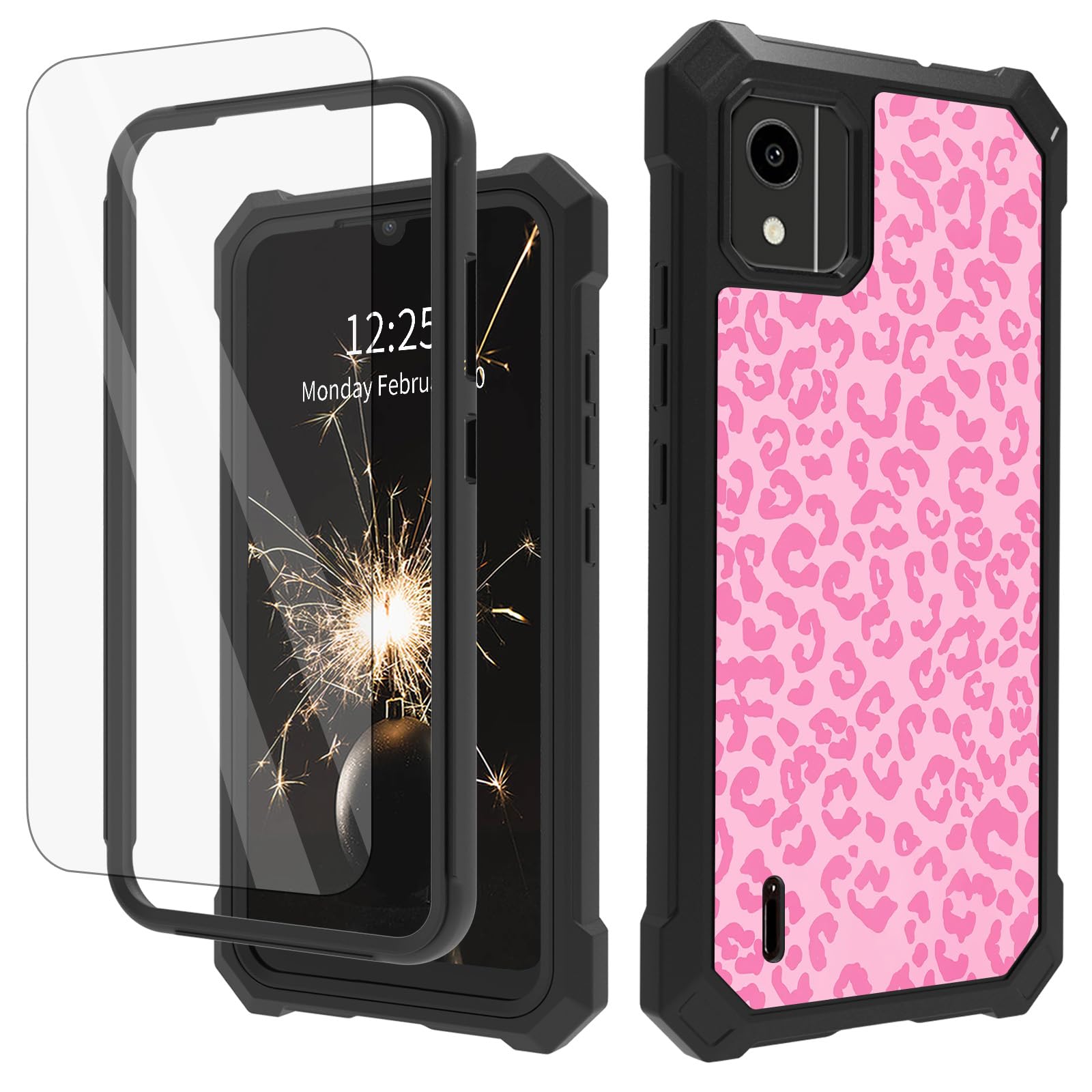 Amazon.com: SDFCVBTYU Case for Nokia C110 with Tempered Glass Screen Protector, Full-Body Protective Shockproof Rugged Bumper Cover, Impact Resist Durable Phone Case for Nokia C110,Pink Leopard : Cell Phones & Accessories Amazon.com: SDFCVBTYU Case for Nokia C110 with Tempered Glass Screen Protector, Full-Body Protective Shockproof Rugged Bumper Cover, Impact Resist Durable Phone Case for Nokia C110,Pink Leopard : Cell Phones & Accessories