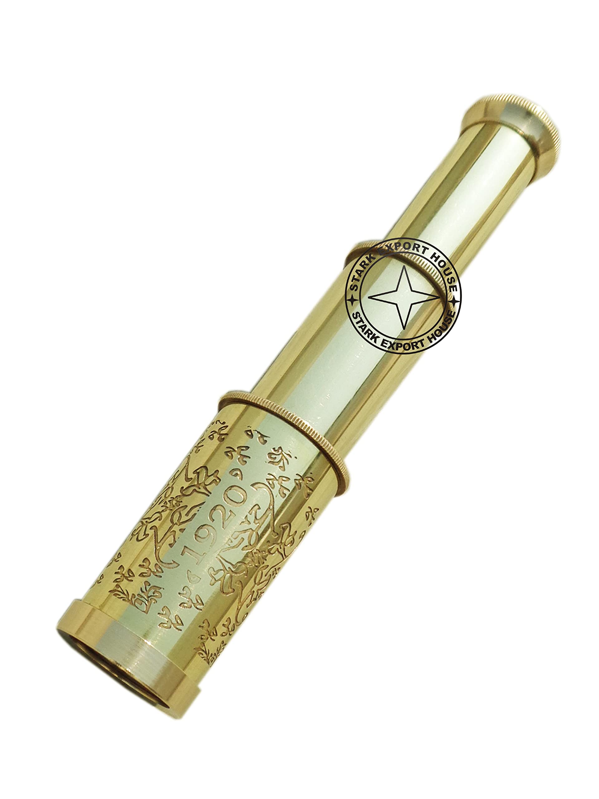 Brass 7 Inch Telescope Marine Handheld Telescope Binoculars Best for Gift Item 10X-image-42