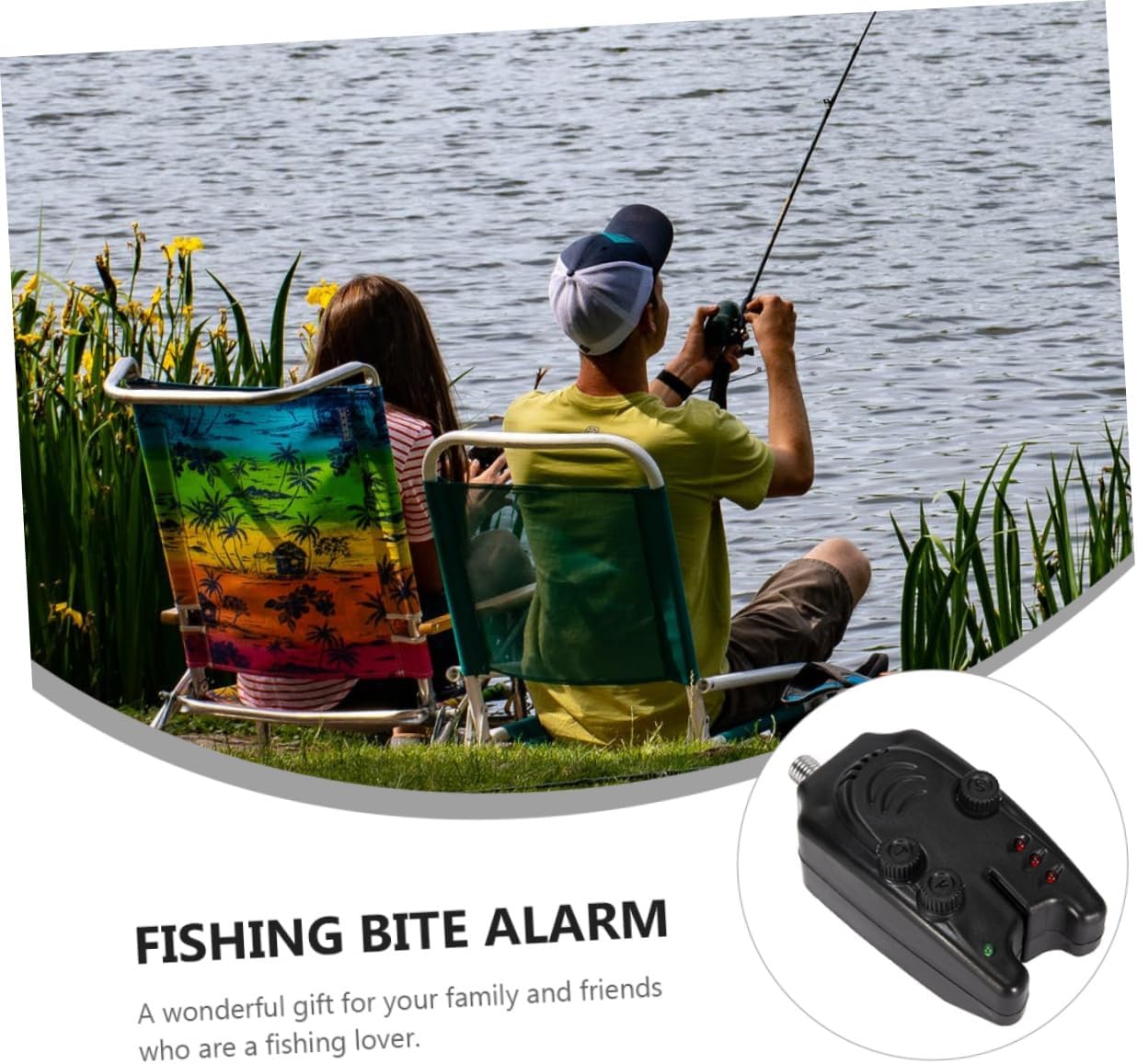 Fishing Bite Alarm Illuminated Bell Signal Reminder Tool for Fishing Rods Lightweight and Portable Fish