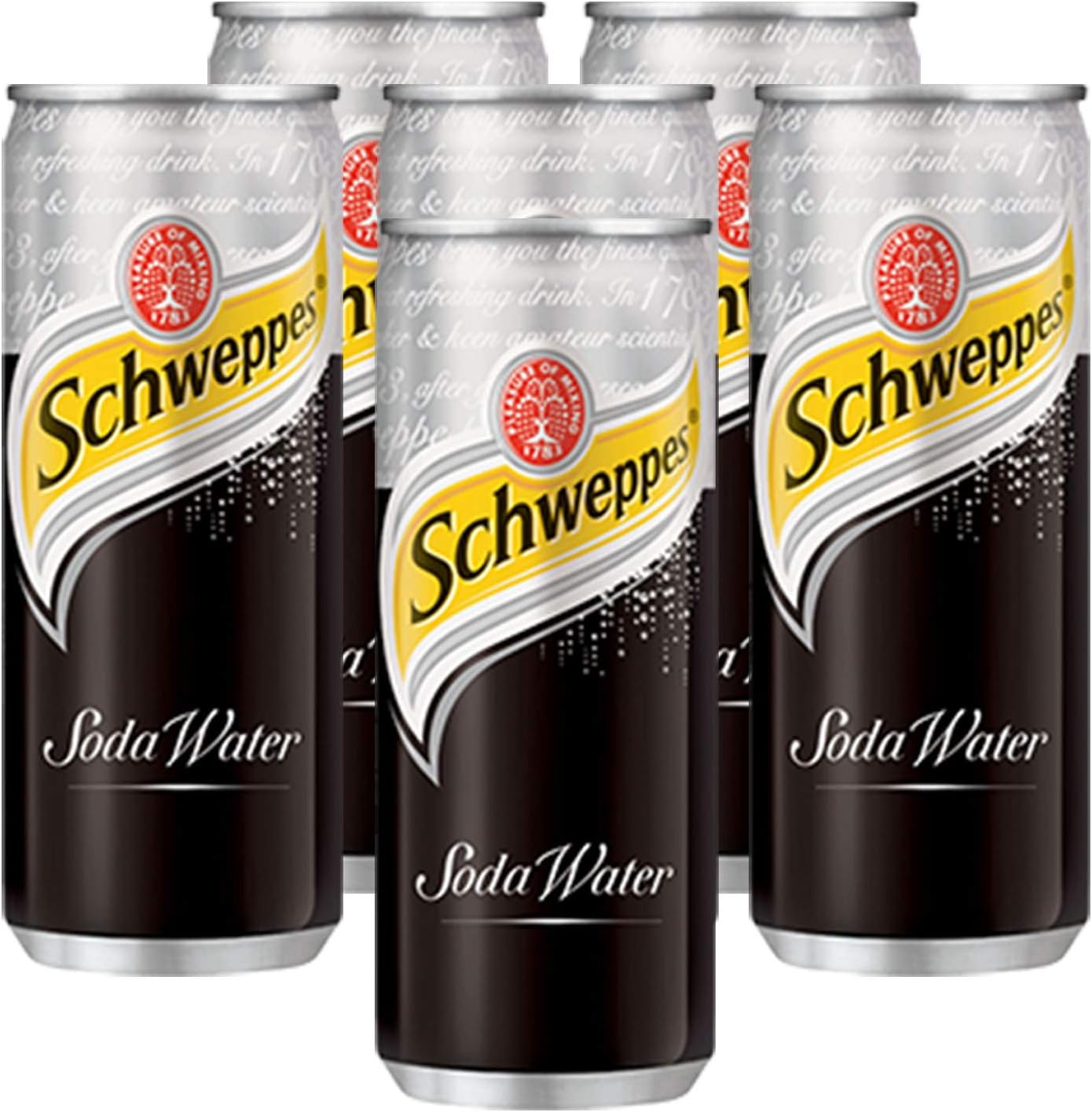 Soda Water Can- 6 Pack, 6 x 320 ml