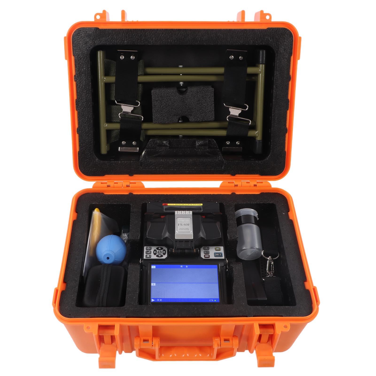 Kit de Boîte à Outils de Couperet de Fibre Optique de Machine D'épisseur Portatif 100 à 240V (Prise UE 100‑240V)