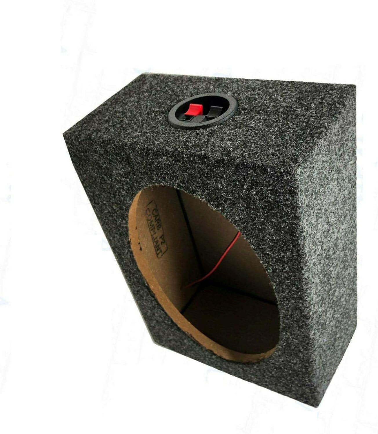 Audiotek Angled Style 6 x 9 Inch Car Audio Enclosures MDF Sturdy Constructed Speaker Boxes Product for Great Audio, Sound, Speaker Experiences -2 Boxes