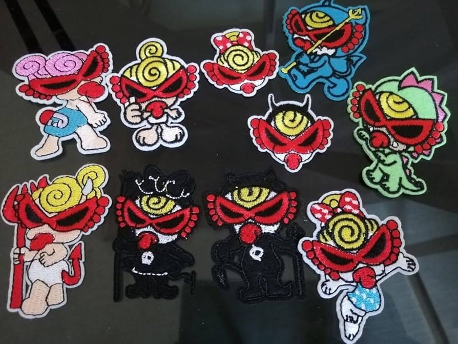 Amazon.co.jp: ヒスミニ柄 ワッペン 刺繍 ワッペン アイロン 10枚