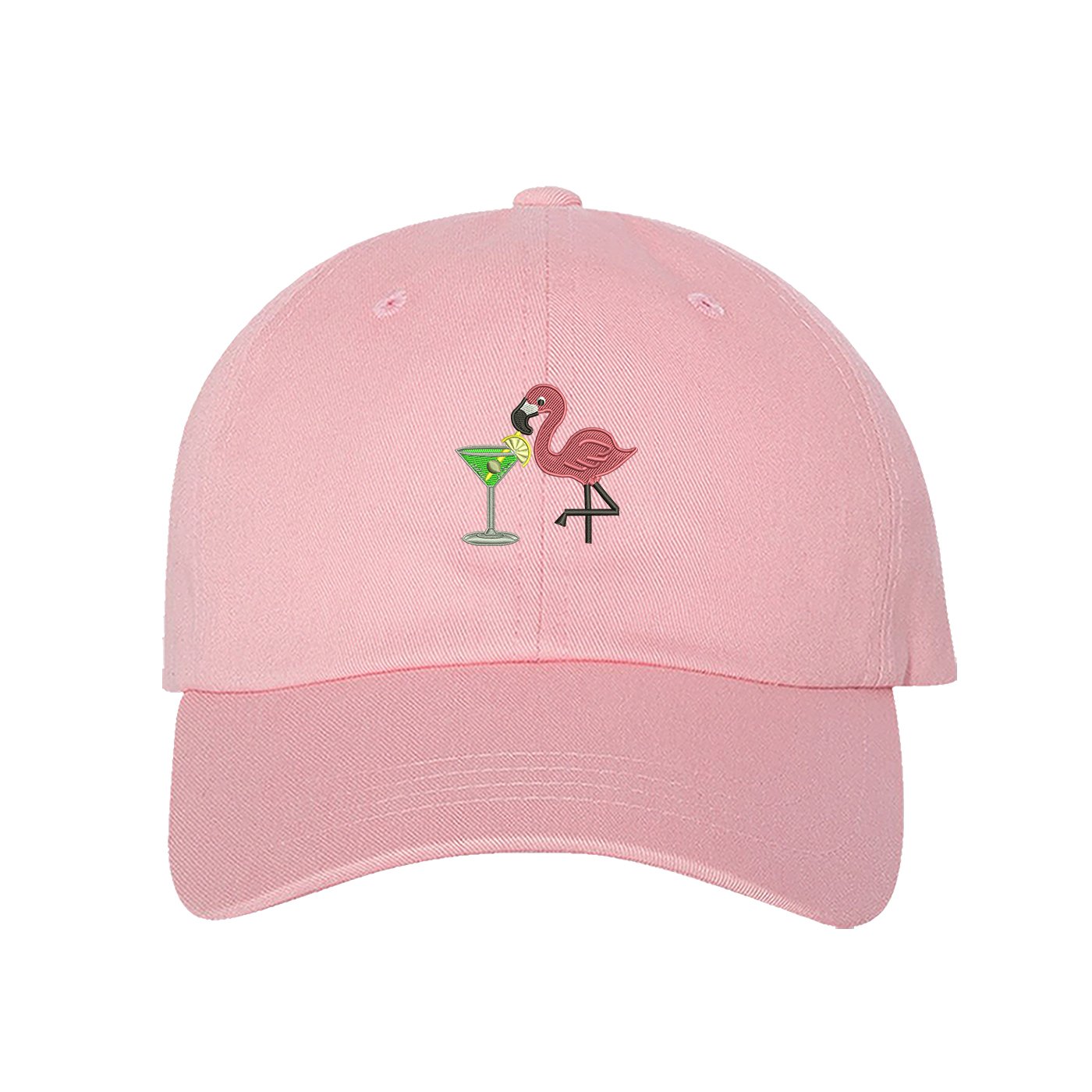 Prfcto Lifestyle Flamingo Dad Hat - Flamingo Martini Pink Baseball Hat - Unisex