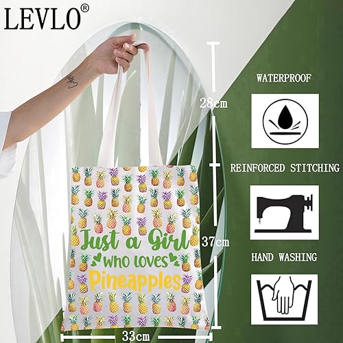 Miniatura 9 de LEVLO Divertida bolsa de cosméticos de piña regalo para amantes de la fruta solo una chica que ama las piñas de maquillaje bolsa con cremallera