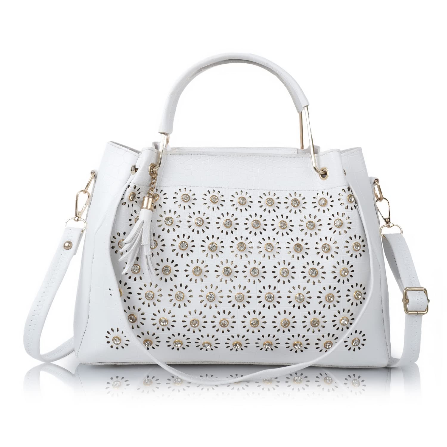 Envias Leatherette Handbags For Womens Ladies (D-39-White) (B0C2VXP3RD) Amazon Price History, Amazon Price Tracker