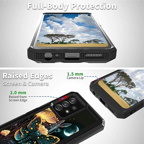 Miniatura 3 de CGFGHHUY Funda para Samsung S23 FE Funda Galaxy S23 FE 2 en 1 PC duro de doble capa TPU suave a prueba de golpes Funda protectora para Samsung