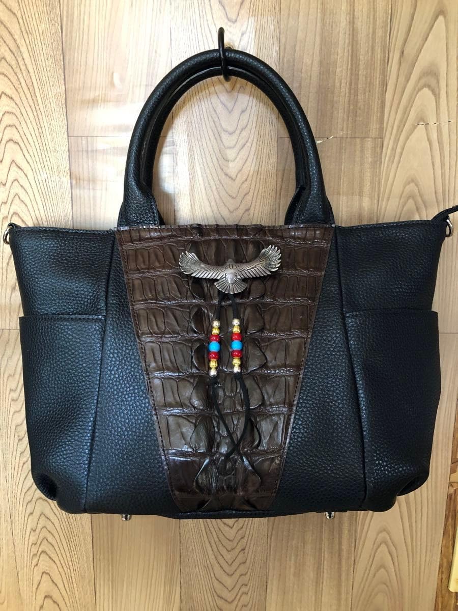 ロエベ ミリタリーバッグ ショルダーバッグ アナグラム ネイビー LOEWE