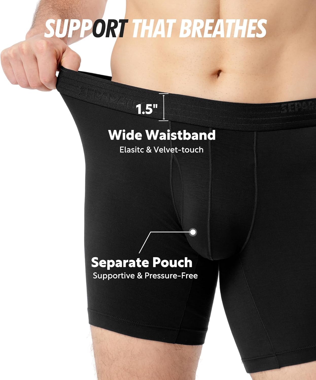 Separatec Valentines Day Mens Underwear with Pouch for Balls, Cooling Boxer Briefs Moisture Wicking, Boxer Briefs for Men - Image 4