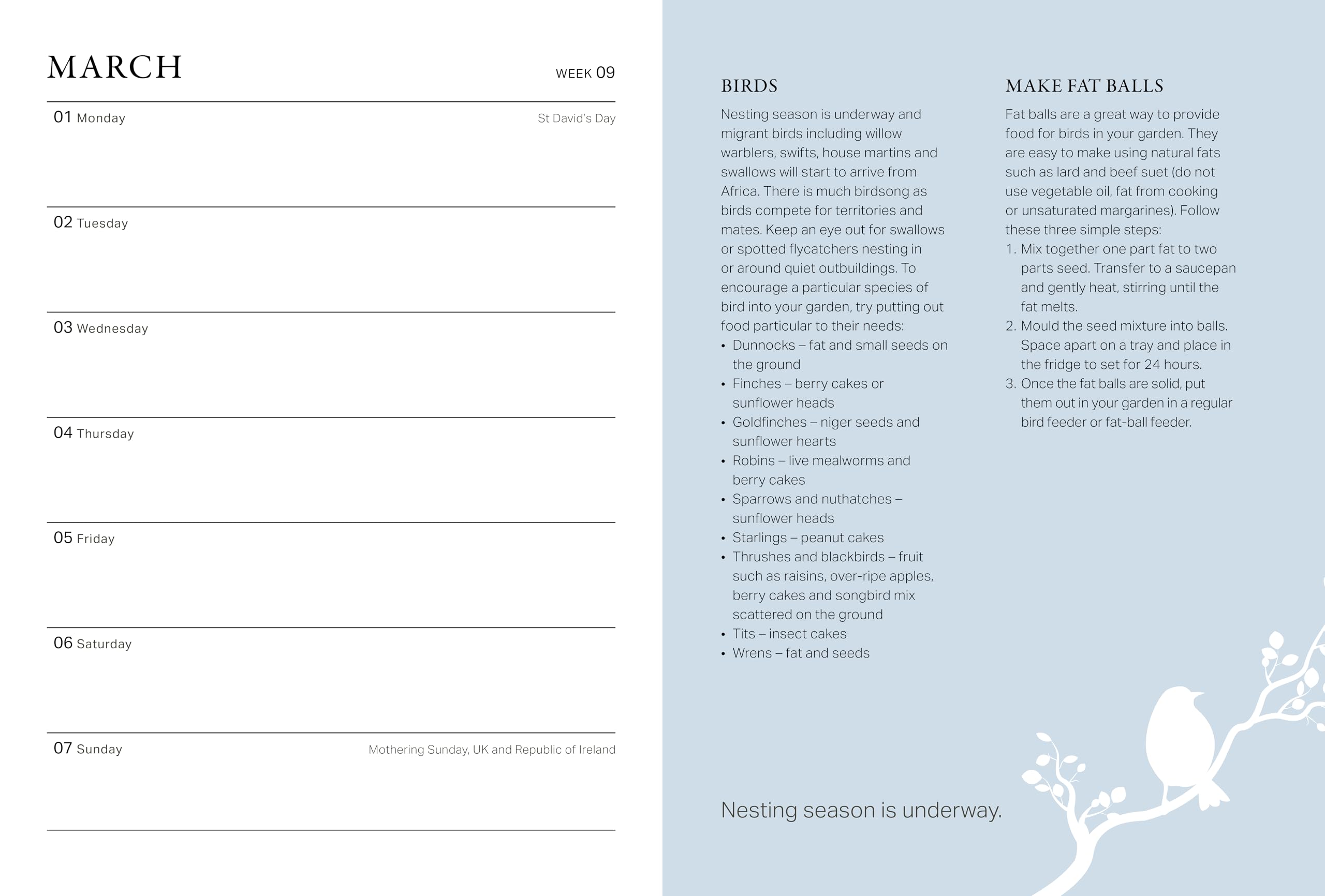 RHS Wild in the Garden Diary 2027