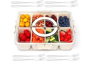 Snackle Box: Ultimate Charcuterie Container with 8 Compartments