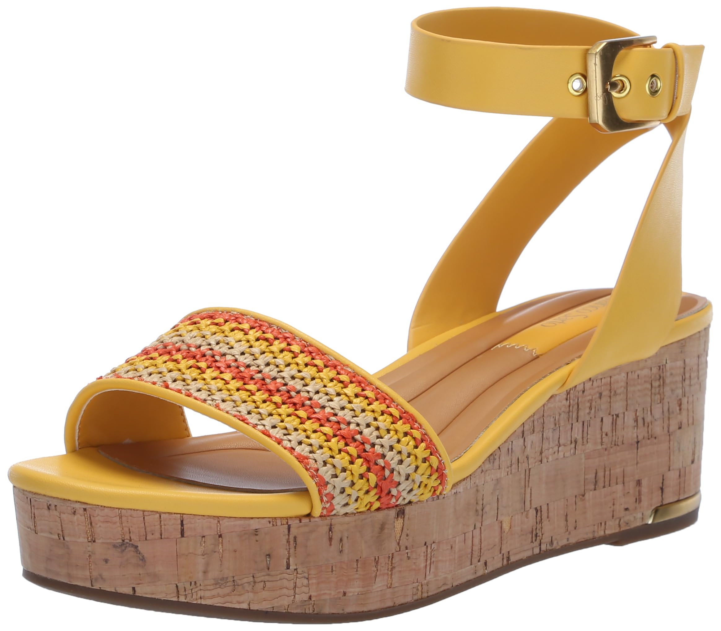 Franco Sarto Women's Terry Platform Cork Wedge Sandal