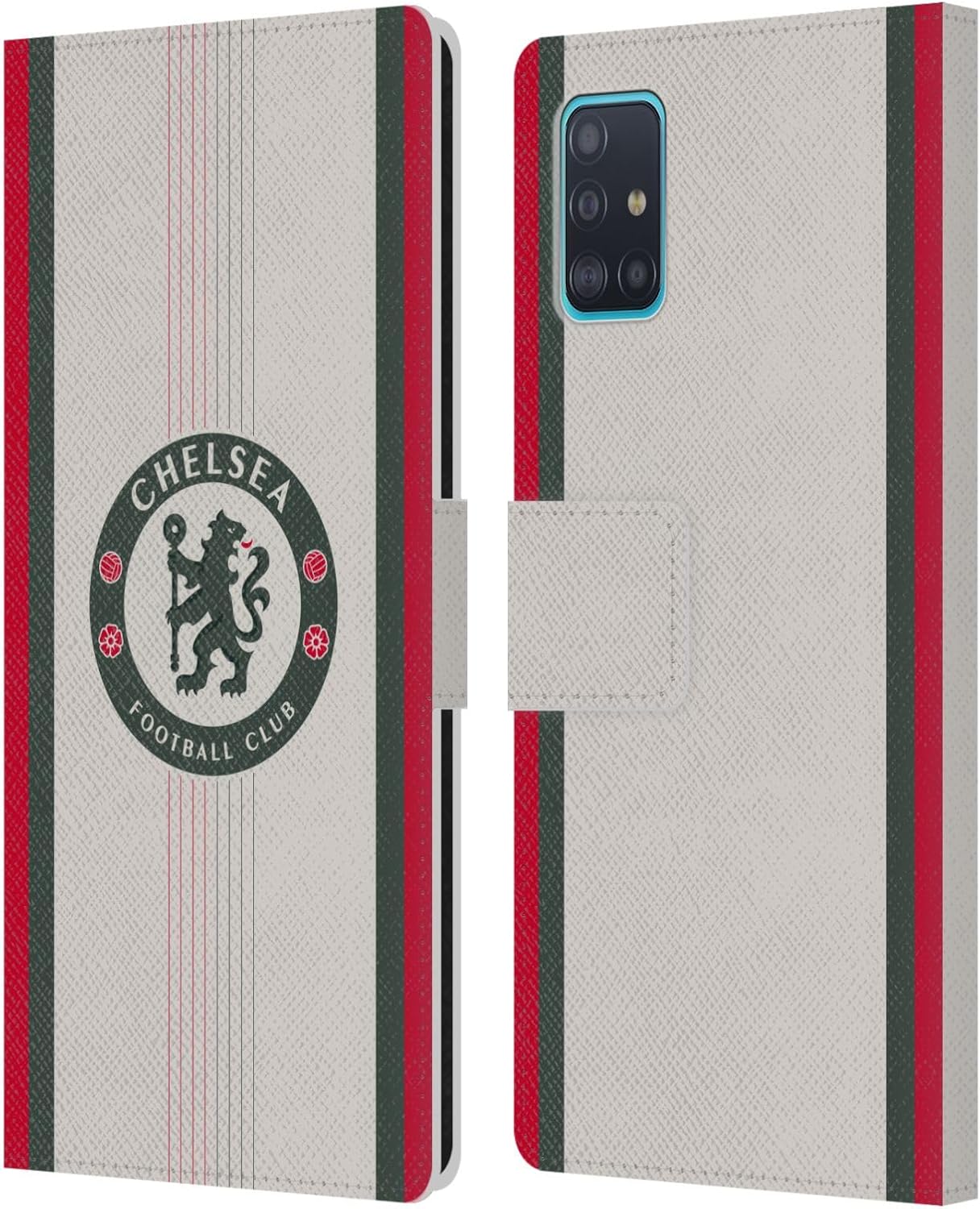 Head Case Designs Officially Licensed Chelsea Football Club Away 2025/26 Kit Leather Flip Case Compatible with Samsung Galaxy A51 (2019)