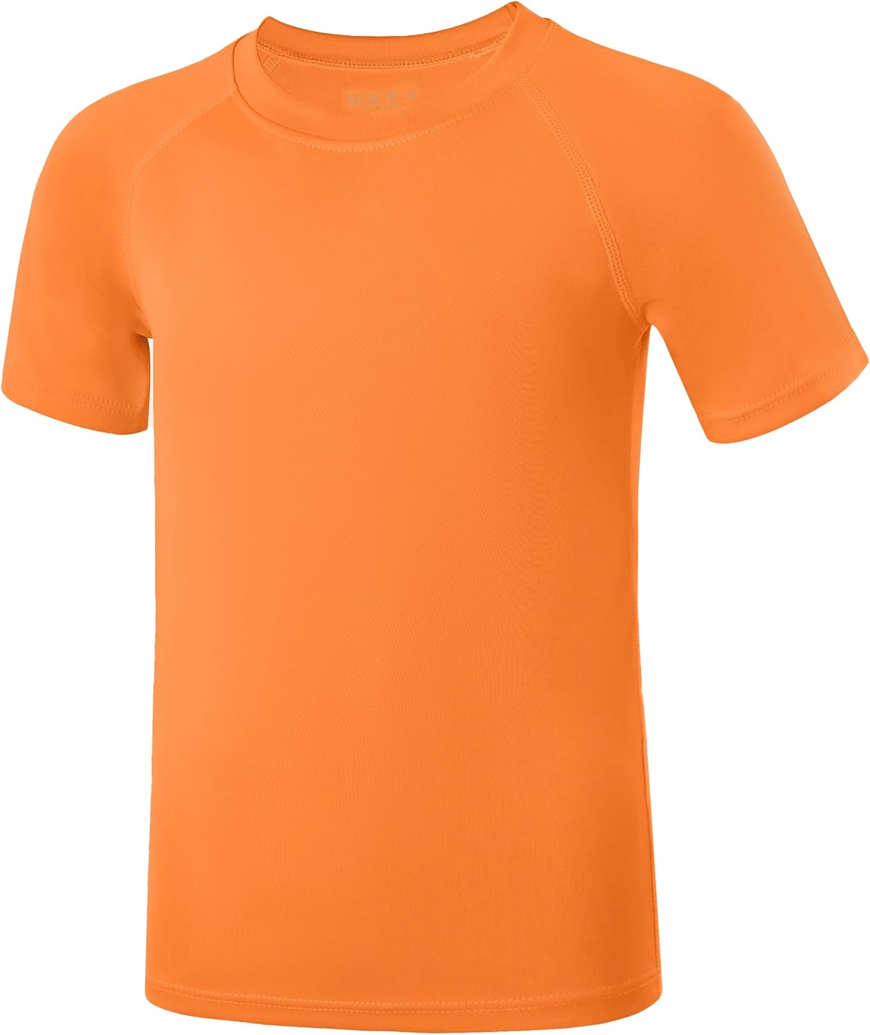 Boys Rash Guard Swim Shirt, UPF 50+ Sun Protection Short Sleeve Rashguard, Youth Kids Quick Dry UV Beach Surfing Water Shirt