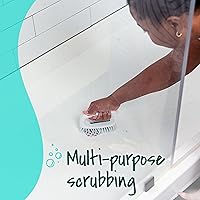 Vista 5 de Scotch-Brite Cepillo multiusos: cerdas duraderas para suelos de azulejos, paredes, puertas de ducha, bañeras y accesorios de baño, mango ergonómico