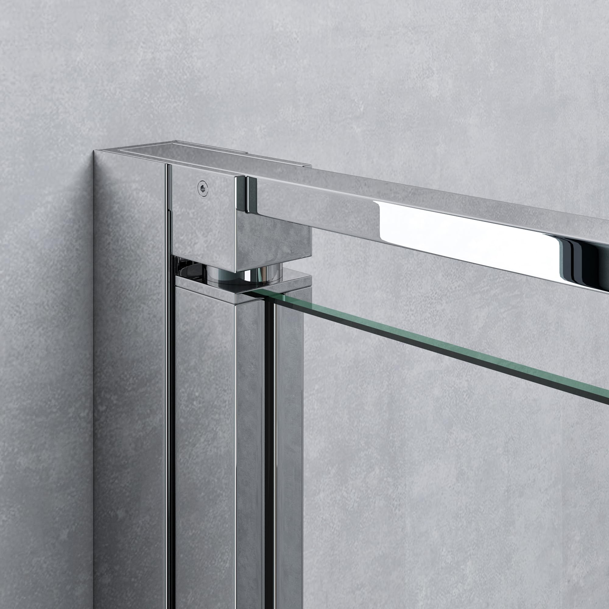 Mai & Mai Cabine de douche Paroi de douche 90x90x195cm Verre de Sécurité Trempé de 8mm avec Revêtement Nano Rav37-Plus