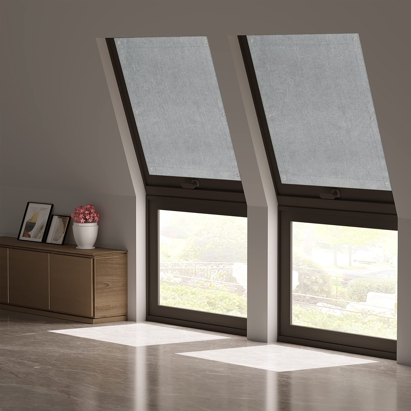 Store Occultant Velux Sans Perçage Johgee 60x78cm - Ventouse, Protection Solaire Et Thermique