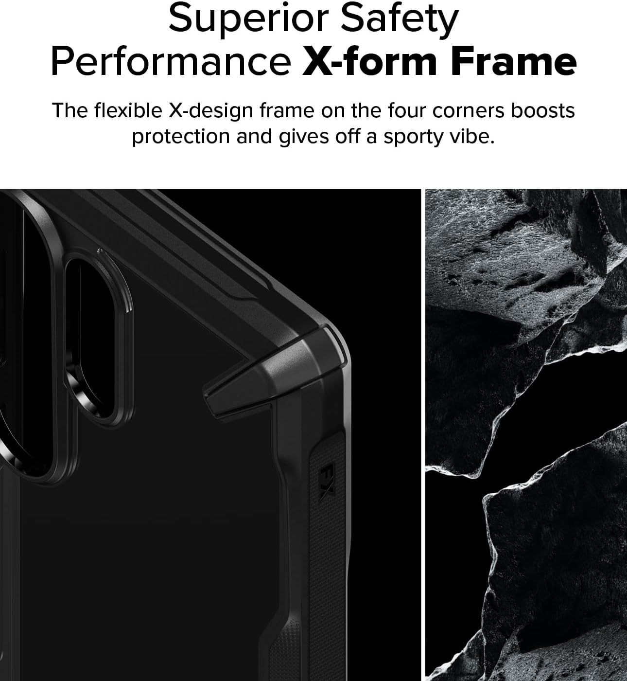 Ringke Fusion-X for Samsung Galaxy S25 Ultra Case [Precise Cutouts for Camera Lenses] Enhanced Bumper Heavy Duty Shockproof Protective Cover - Black - Image 3