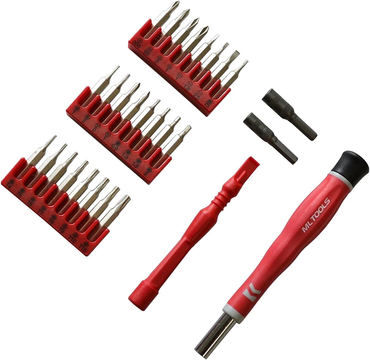 MLTOOLSProfessional 28 in 1 Precision Multi-Magnetic-Bit Screwdriver Set PS8008