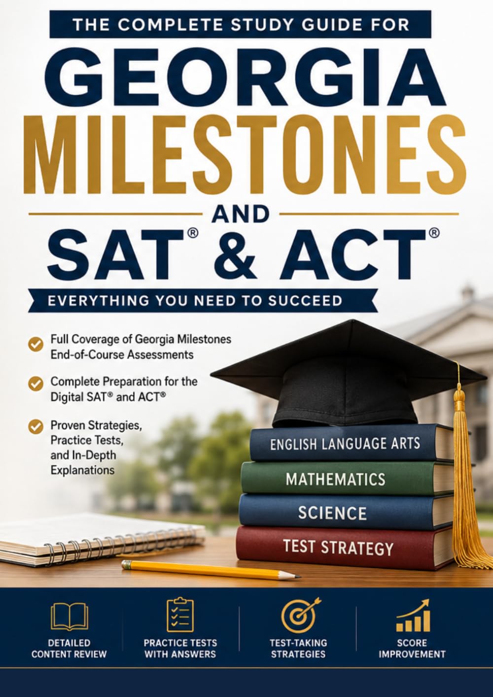 GEORGIA COLLEGE ENTRANCE EXAM PREP 2026–2027: Featuring 3 Full-Length Practice Tests Per Exam, Proven Test-Taking Strategies, the HOPE Scholarship Roadmap, College Admission