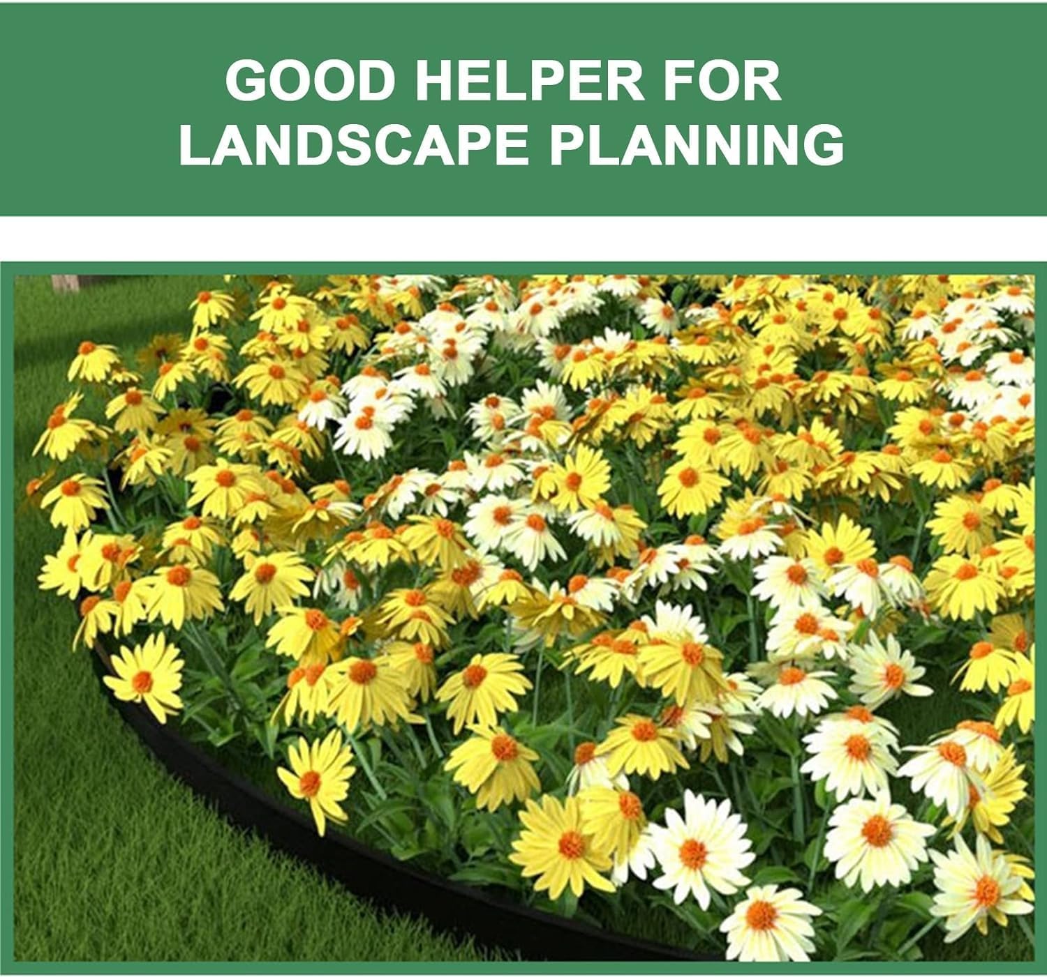Garden Edging,33ft Landscape Edging Garden Border Edging【4INCH Hight】 Paver Edging Include 30 Stakes,Flower Bed Edging Borders for Yard, Lawn, Gardens(Black)