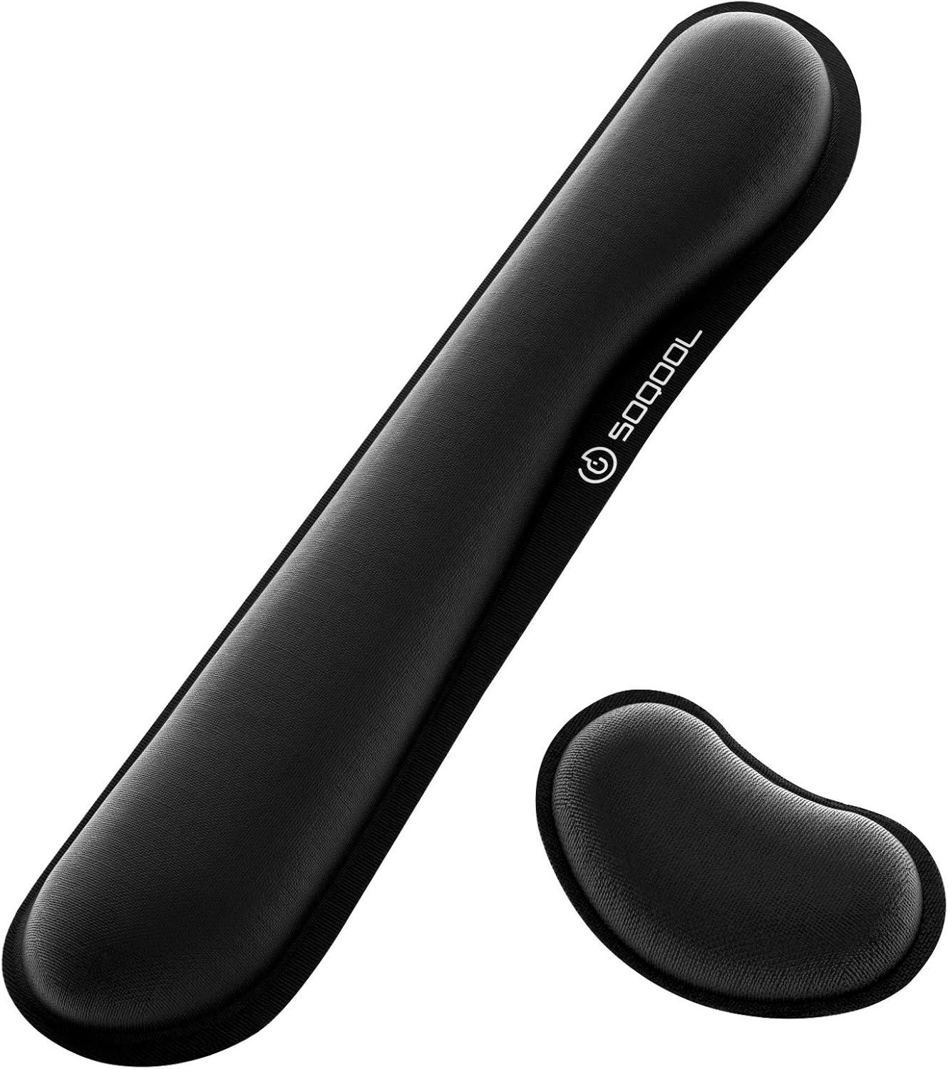 Keyboard Wrist Rest, SOQOOL Wrist Rests for Keyboard and Mouse, Superfine Lycra and Non-Skid Rubber Base, Gel Memory Foam Wrist Support for Easy Typing Pain Relief, Office, Computer, Laptop, Mac : Office Products