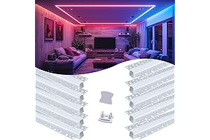 Muzata Aluminum Channel System for 6.6ft LED Strip