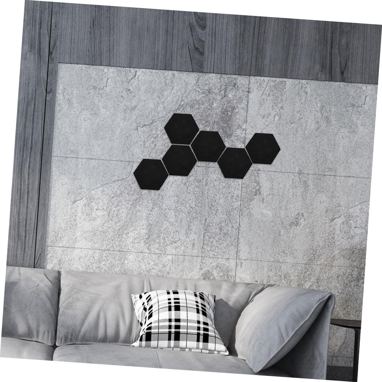 8pcs Hexagonal Felt Bulletin Board Decorative Wall Tiles for Photos and Notes DIY Layout for Home Office Classroom Soft Felt Material for Easy Use and Decor