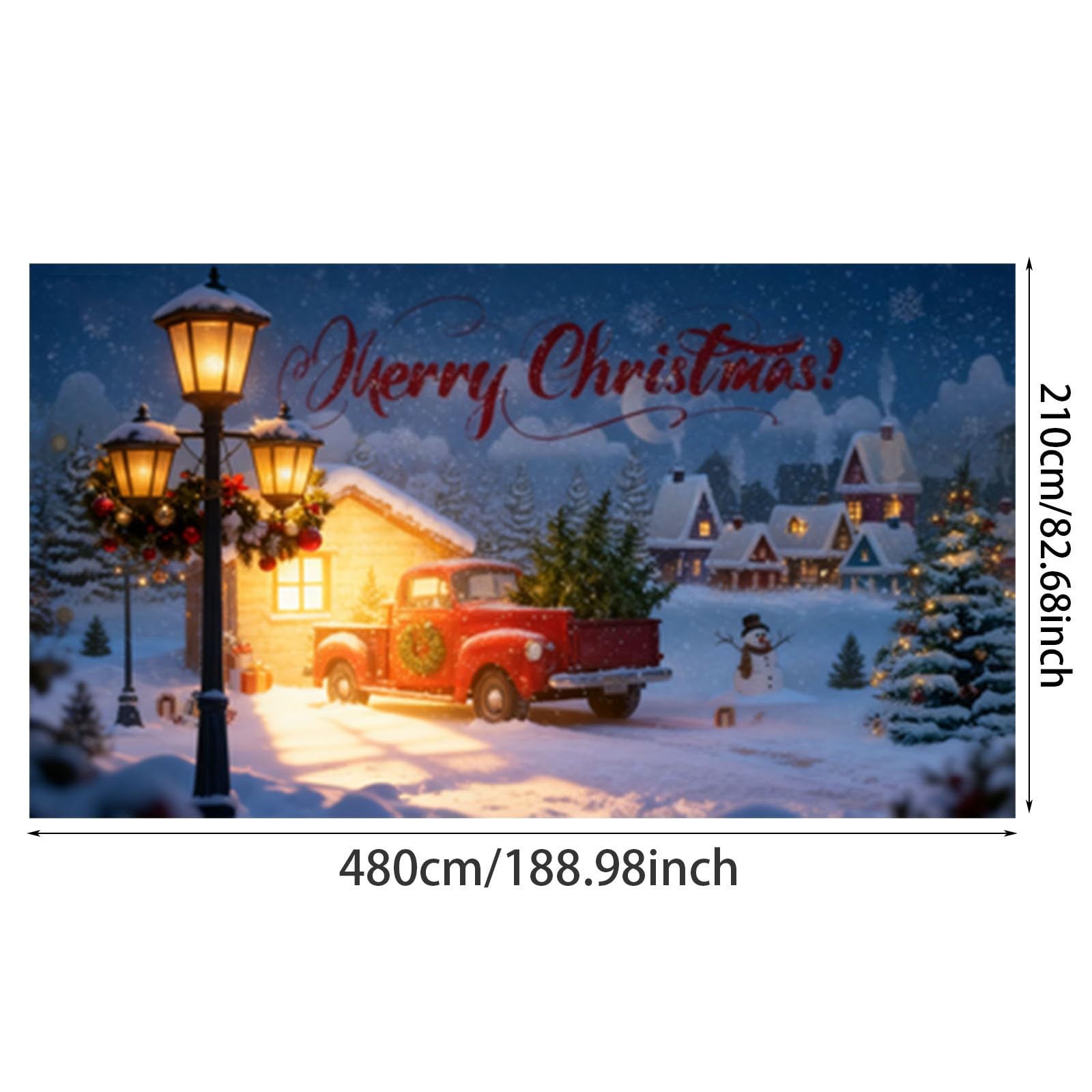 Letreros grandes para puerta de garaje al aire libre para temporada de vacaciones, Navidad, porche delantero, letrero de bienvenida con diseño de Papá Noel, trineo de reno, muñeco de nieve, feliz