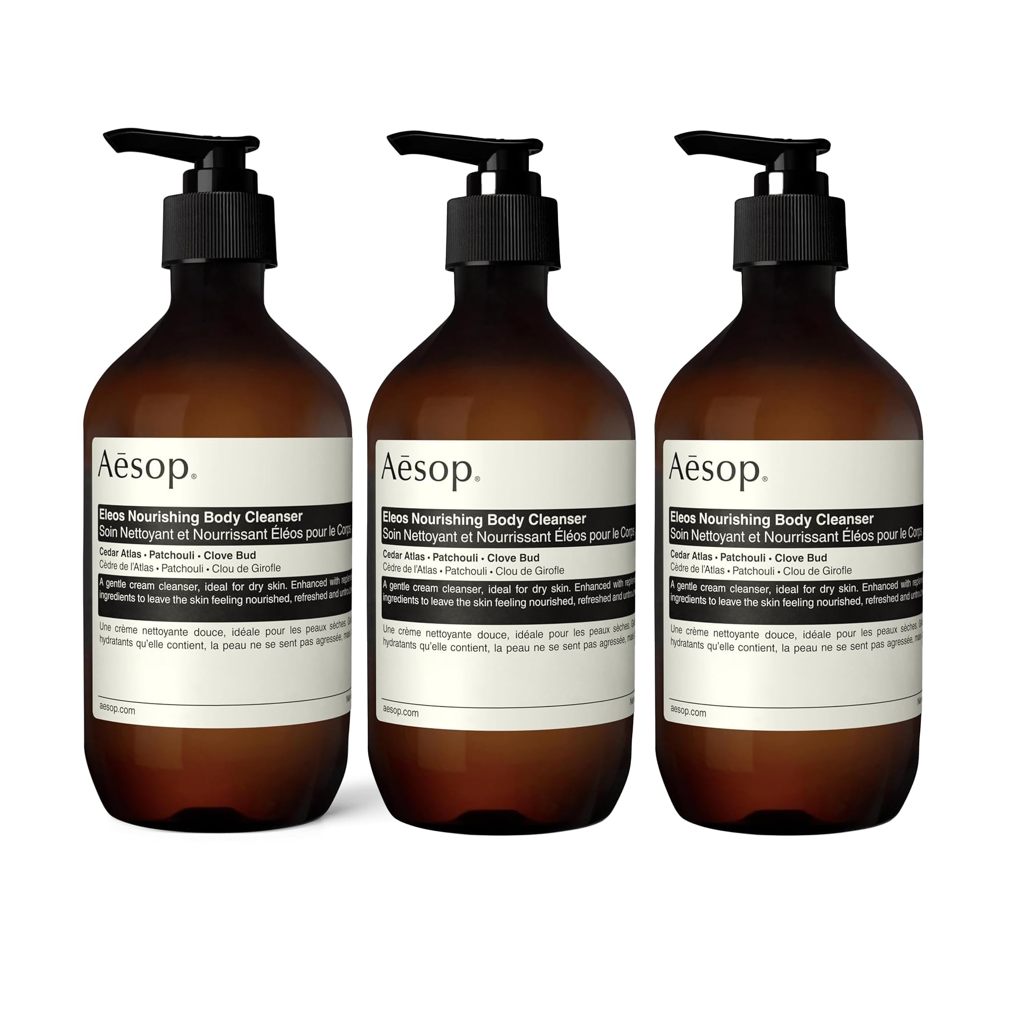 Aesop Eleos Nourishing Body Cleanser Moisturizing Body Wash for Dry Dehydrated Skin Made with Shea Butter Lavender Oil