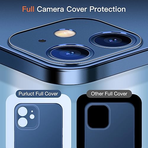 Miniatura 9 de Purluct Funda delgada para iPhone 15 Pro, funda delgada con acabado transparente no amarillenta ultra protectora con protección de cámara de 6.1