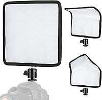 Vista 1 de Fomito Panel de luz LED flexible plegable, iluminación suave regulable en la cámara, CRI95 de 5600 K, a prueba de salpicaduras para fotografía