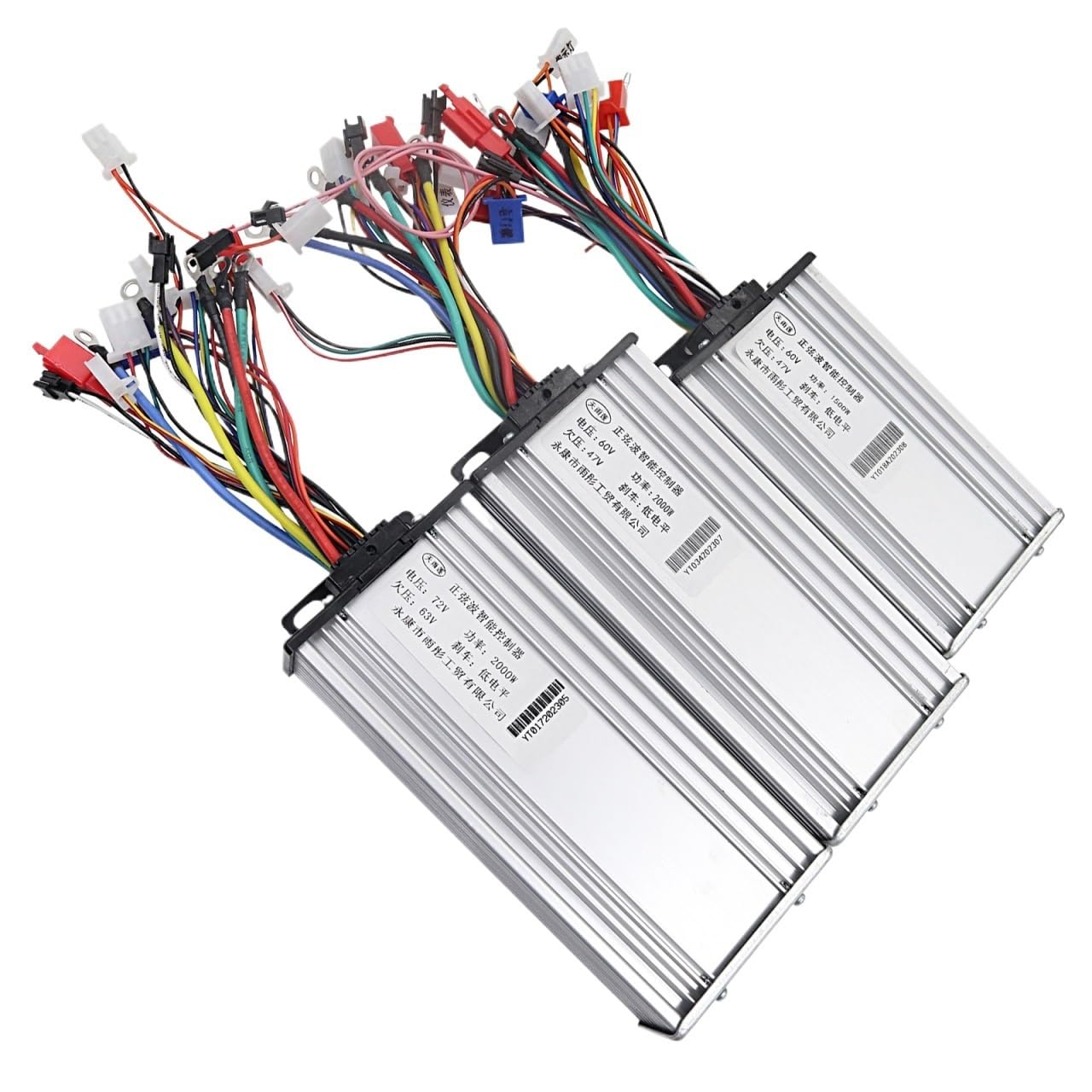 Controlador de bicicleta eléctrica de 60 V, 72 V, 1500 W, 2000 W, con controlador de tres velocidades, scooter eléctrico, piezas universales, controlador de motor sin escobillas