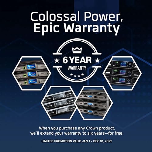 Miniatura 6 de Crown XLS1002 Amplificador de alimentación de dos canales 350 W a 4
