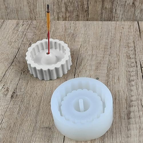 Miniatura 8 de Molde de soporte de incienso, molde de resina en forma de loto para quemador de incienso, molde para incienso, quemador de incienso, molde colector