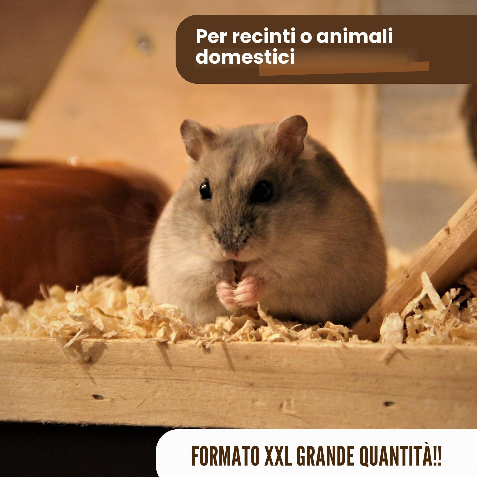 Trucioli di legno per animali domestici, galline, pollame e altri animali domestici, 100 l ~ 15 kg, per pollame, conigli, cavalli - 100% naturale - assorbente previene parassiti - sostituto segatura